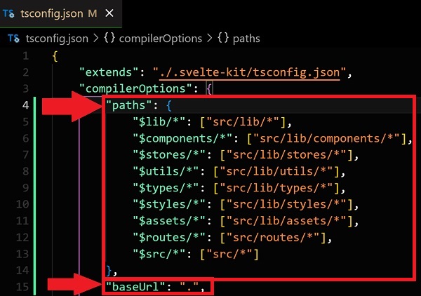 Check paths and baseUrl in your tsconfig